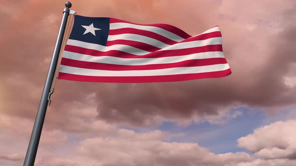 Liberia Flag 4K
