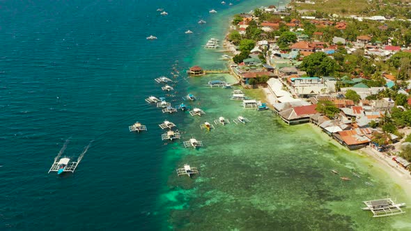 The Coast of the Island of Cebu Moalboal Philippines