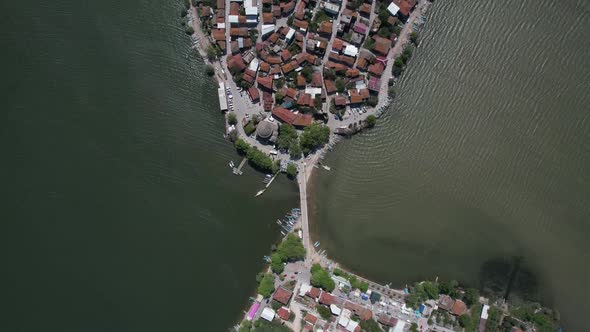 Drone View Bursa Golyazi Settlement