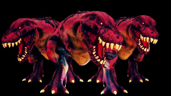 Scary Hell Dinosaur Vj Loop