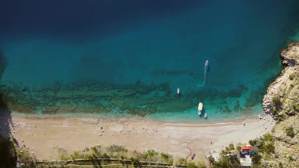 Butterfly Valley in Turkey, Mediterranean beach and valley