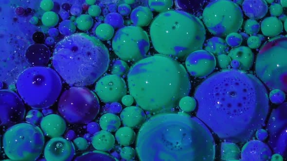 Oil Bubbles In Water