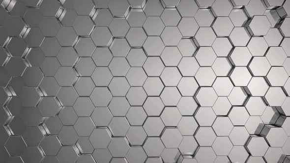 Pattern hexagon geometric surface, random fluctuation of texture.