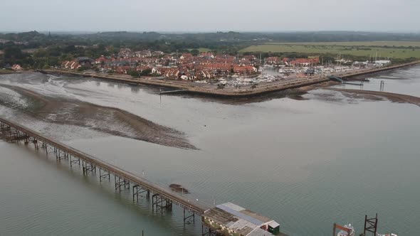 Hythe Pier and marina drop down reveal