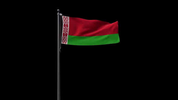 Belarus Flag With Alpha 2K