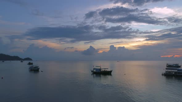 Pano Sunset over Sea