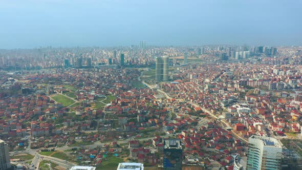 Skyscrapers and Slums in Istanbul Turkey