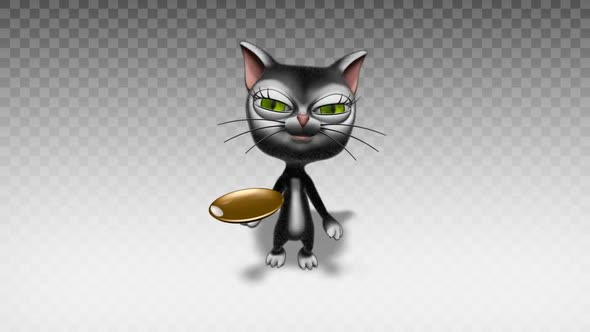 Cartoon Kitty Cat - Show Dish