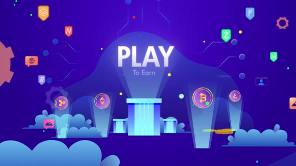Infographic Tokenization Economic Digital Background Play To Earn