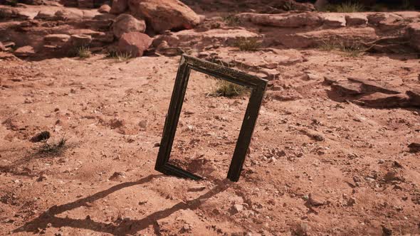 Very Old Wooden Frame in Grand Canyon