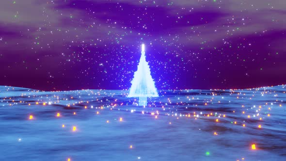 Christmas Tree Background 4K,