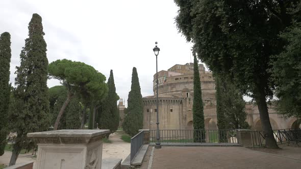 Trees in Adriano Park, Rome