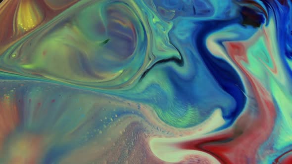 Abstract Colorful Sacral Liquid Waves Texture 379