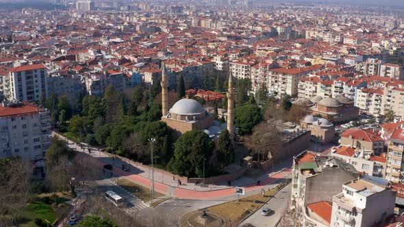 Mosque And City Aerial View 6 alt