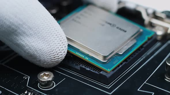Installing a Processor On a Motherboard 09