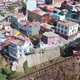 Street May 21 Avenue, Houses on the hill cottages (Valparaiso Chile) aerial view - VideoHive Item for Sale