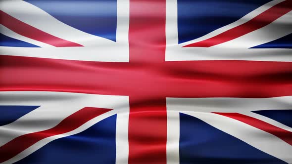 Britain Flag Waving