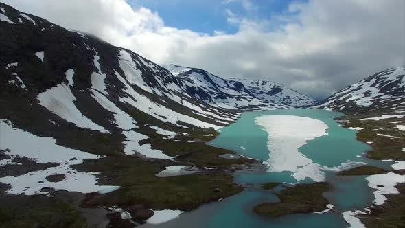 Mountain lake in norway