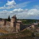 Aerial Drone View of Medival Fortress Castle in historic city of Kamianets-Podilskyi, Ukraine. - VideoHive Item for Sale