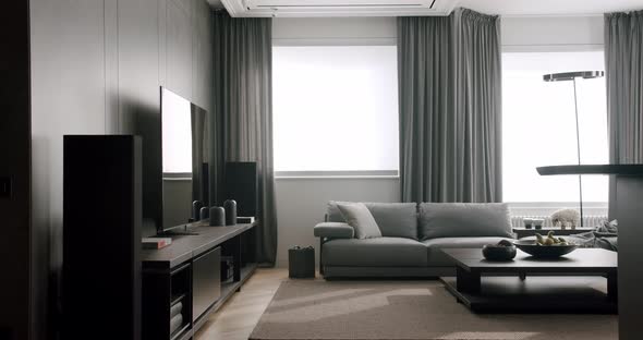 Modern Interior Design of the Living Room
