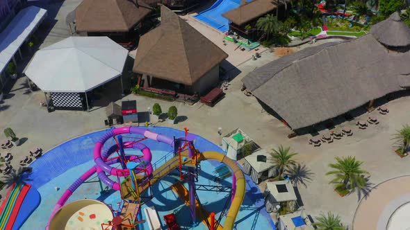 Abandoned Amusement Water Park During Covid Lockdown in Pattaya Chonburi Thailand