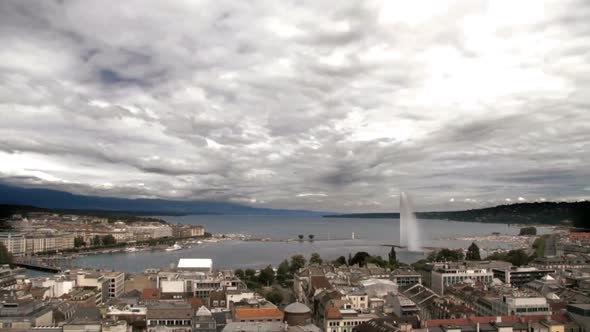 Geneva panorama from St Pierre church