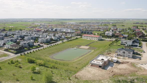 New Housing Development Outside Busy City