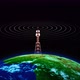 Network Tower signal In The Planet Earth - VideoHive Item for Sale