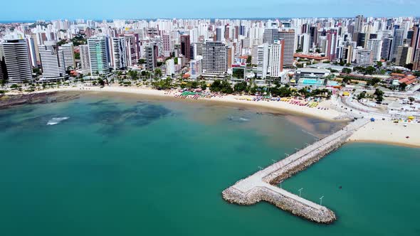 Downtown Fortaleza state Ceara Brazil. Travel destination. Tropical scenery