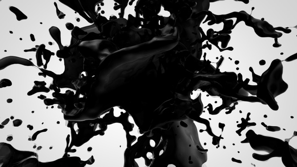 Pouring Ink Splash