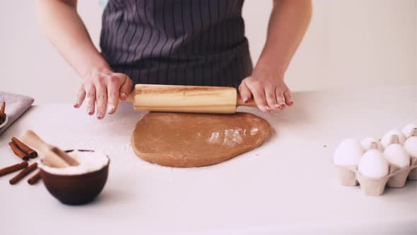 Home Baking Dough Rolling Hands Pastry Kitchen