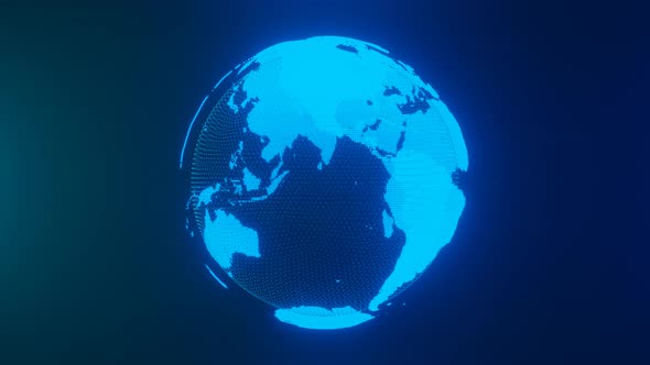 Spinning Planet Earth. alt