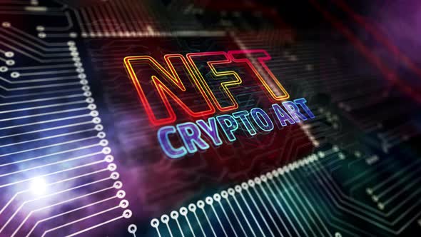 NFT Crypto Art symbol loopable 3d