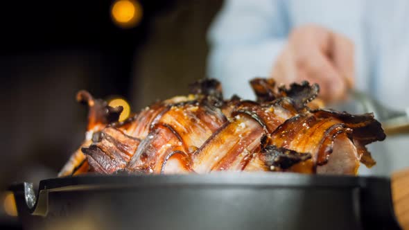 BACON Wraped PORK LOIN Roasted in APPLE CIDER Recipe