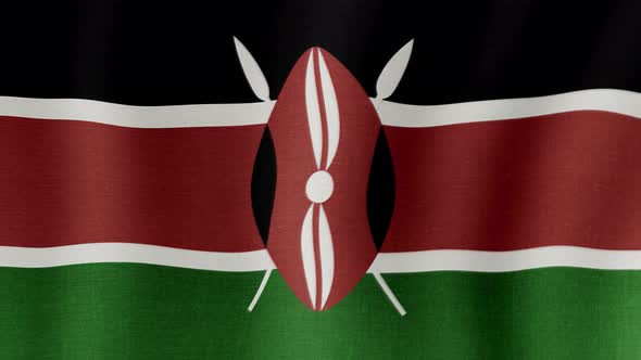 The National Flag of Kenya alt