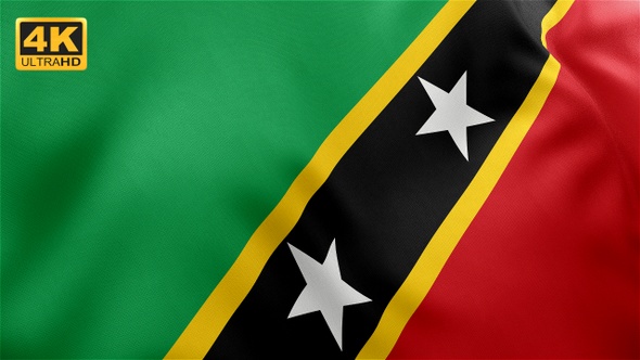 Saint Kitts and Nevis Flag - 4K