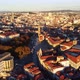 Drone View of Porto with Narrow Streets and Red Roofed Houses - VideoHive Item for Sale
