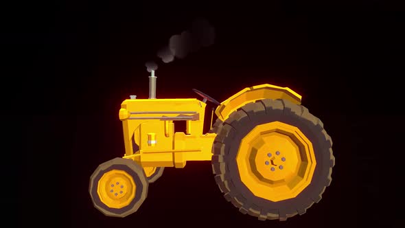Realistic Tractor 3D