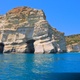 4K White chalk cliffs and coves in Kleftiko bay, Milos, Greece - VideoHive Item for Sale