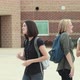 High school students talking together outside - VideoHive Item for Sale
