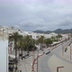 Aerail Footage of Ibiza, Spain Down Town Promenade Without People - VideoHive Item for Sale