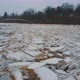Aerial Dron Shot of the Huge Ice Loads Drift in the River Ogre, Latvia. 4K Video - VideoHive Item for Sale