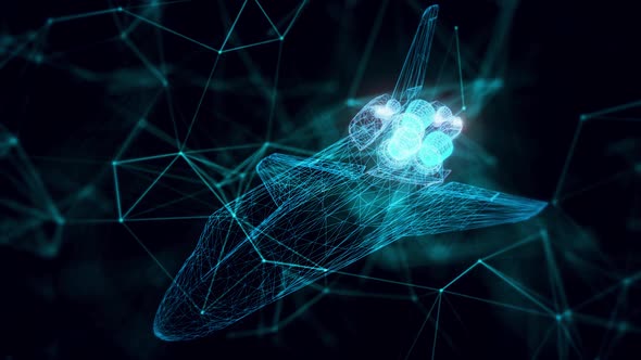 Space Shuttle Hologram Close Up Hd alt