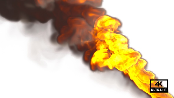 Huge Blaze Fire Flames Super Slow Motion