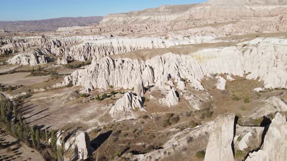 Cappadocia Landscape Aerial View. Turkey. Goreme National Park