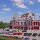 Beautiful Building in Traditional Russian Architectural Style Aerial View - VideoHive Item for Sale