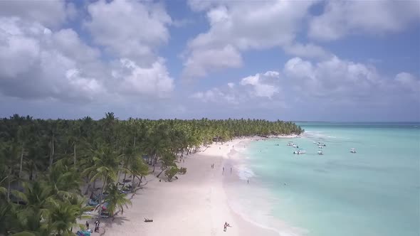 Caribbean Beach Drone Blue Water Paradise