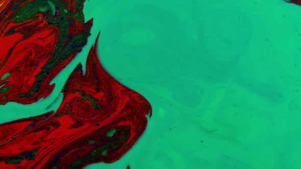 Abstract Psychedelic Liquid Paint Splashing Swirl Colour Mix Art Design 23 alt