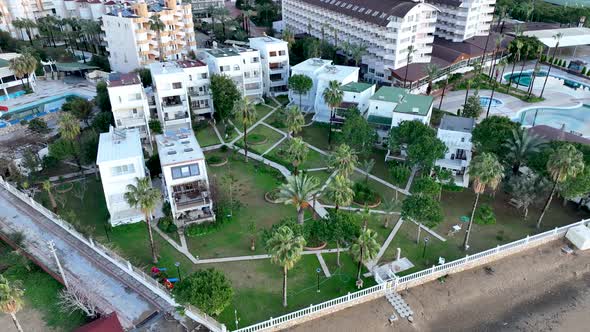 Complex of cottages on the beach Alanya Turkey 4 K