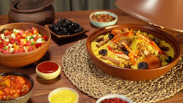 Moroccan Cuisine Top View